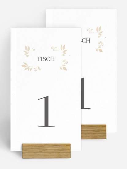 Tischnummer Versailles