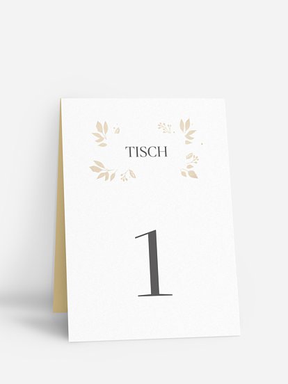 Tischnummer Versailles