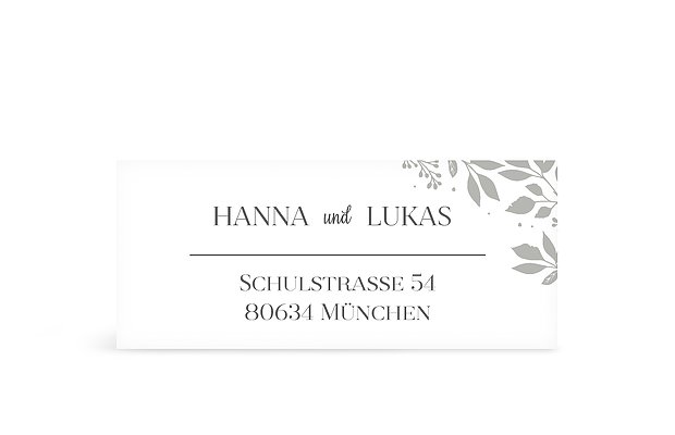 Absenderaufkleber Hochzeit Versailles Pemium