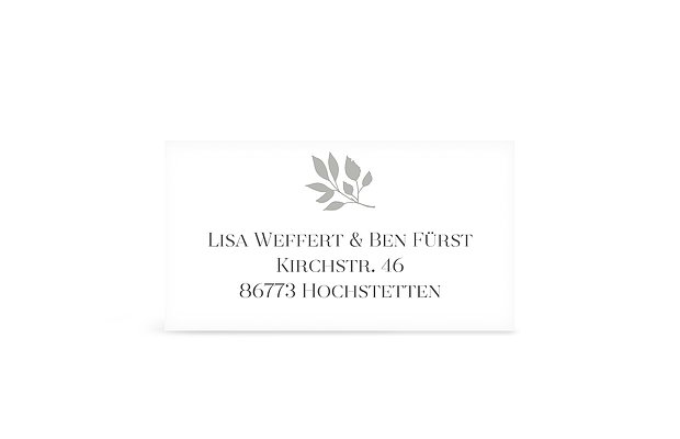 Empfängeraufkleber Hochzeit Versailles Premium