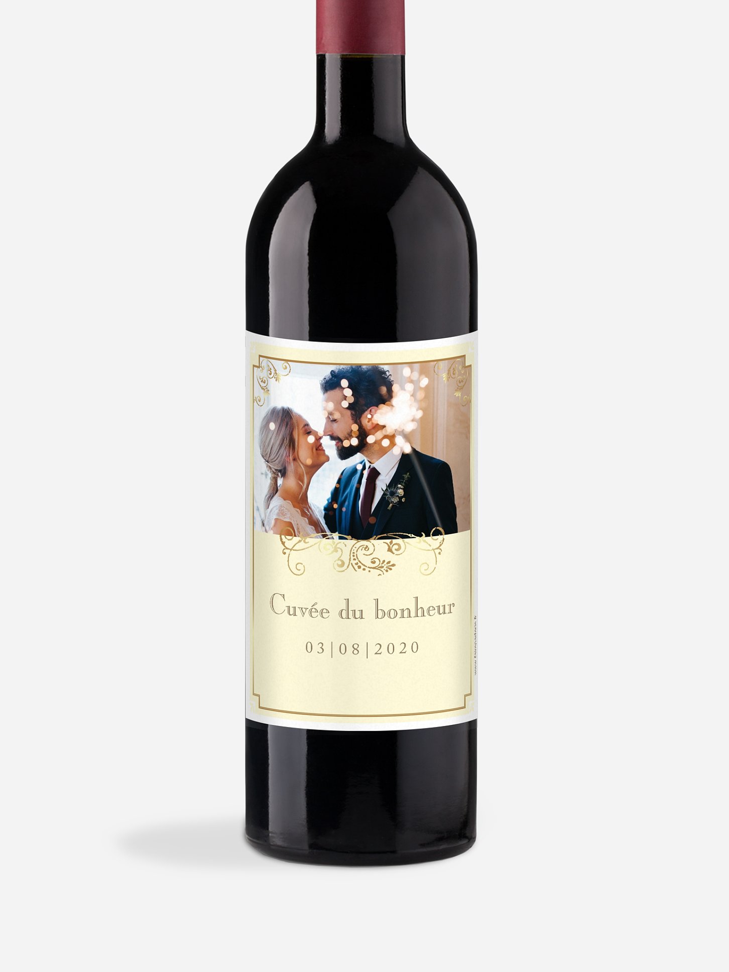 Étiquette bouteille Elegance