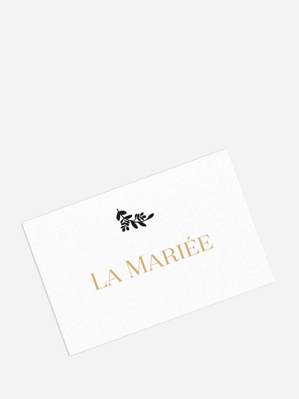 Marque-place mariage Couronne scintillante