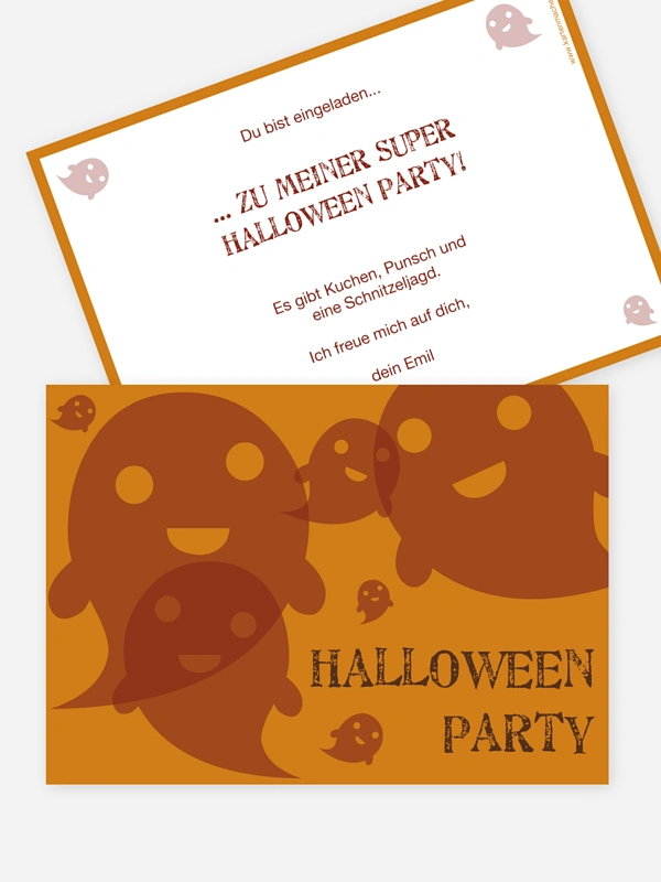 Partyeinladung Geister