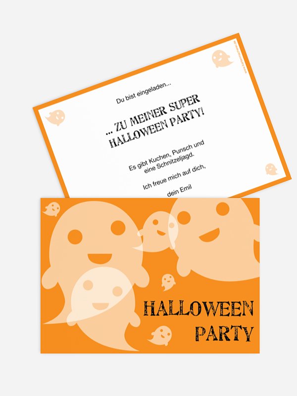 Partyeinladung Geister