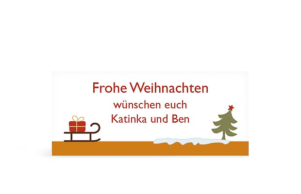 Geschenkaufkleber Weihnachten Bunte Weihnacht