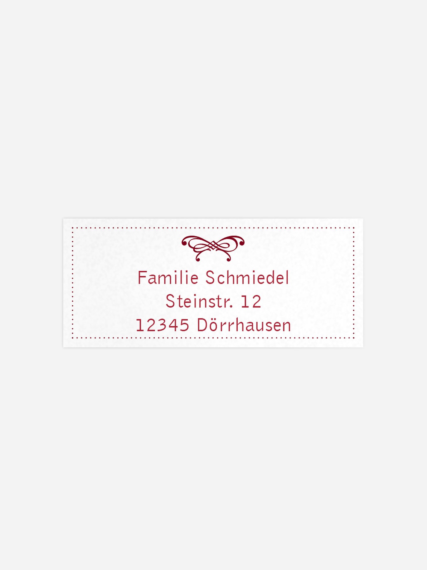 Absenderaufkleber Trauer Schleife