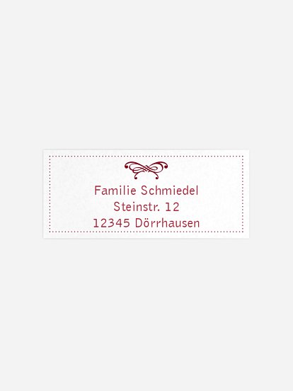 Absenderaufkleber Trauer Schleife