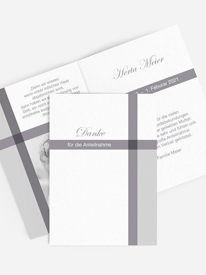 Trauerdanksagung Weltlich