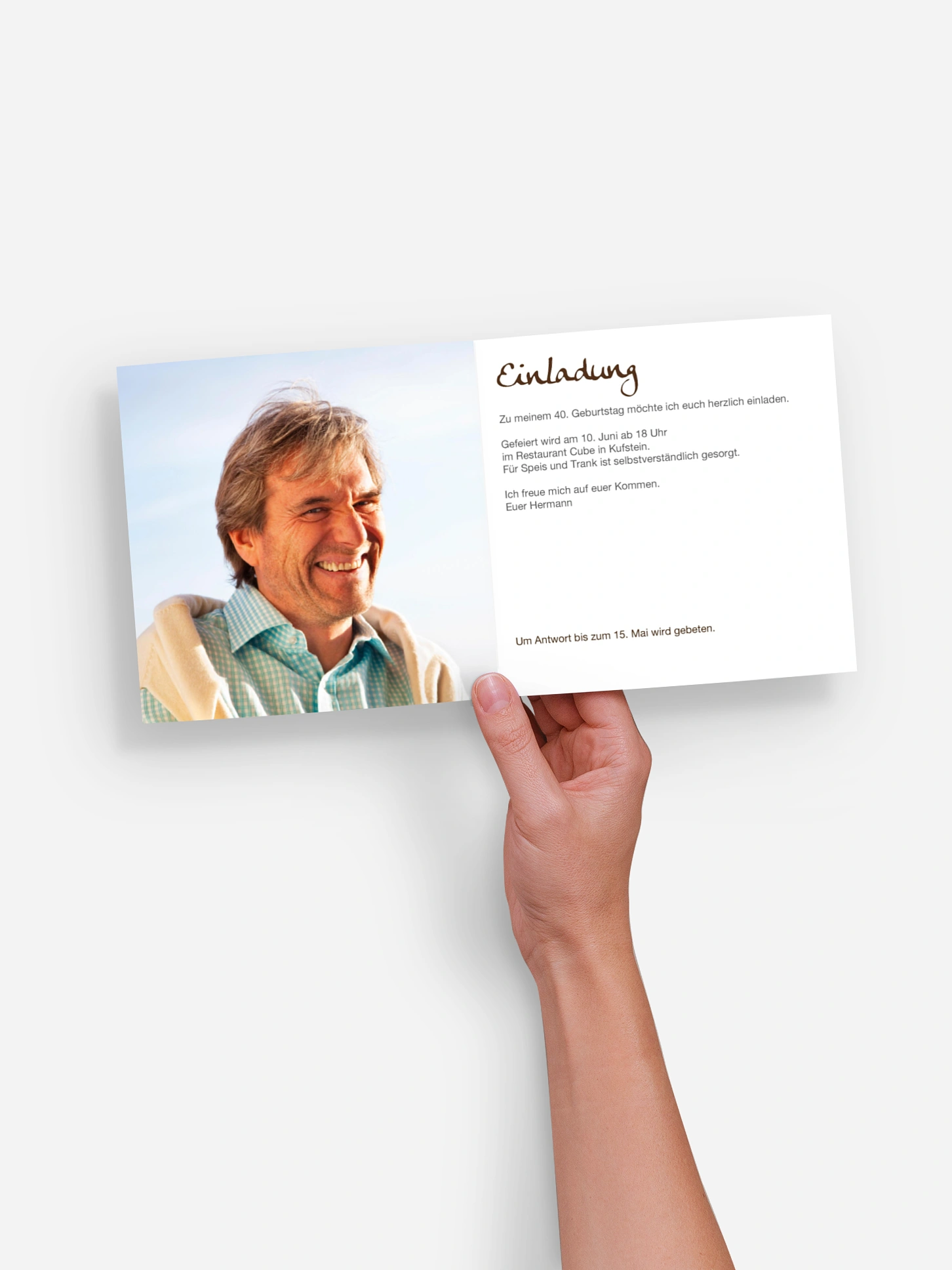 Einladung 40. Geburtstag Strichliste