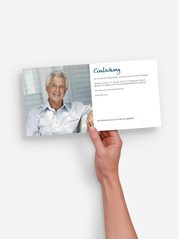 Einladung 60 Geburtstag Strichliste