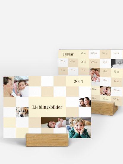 Tischkalender Kästchen