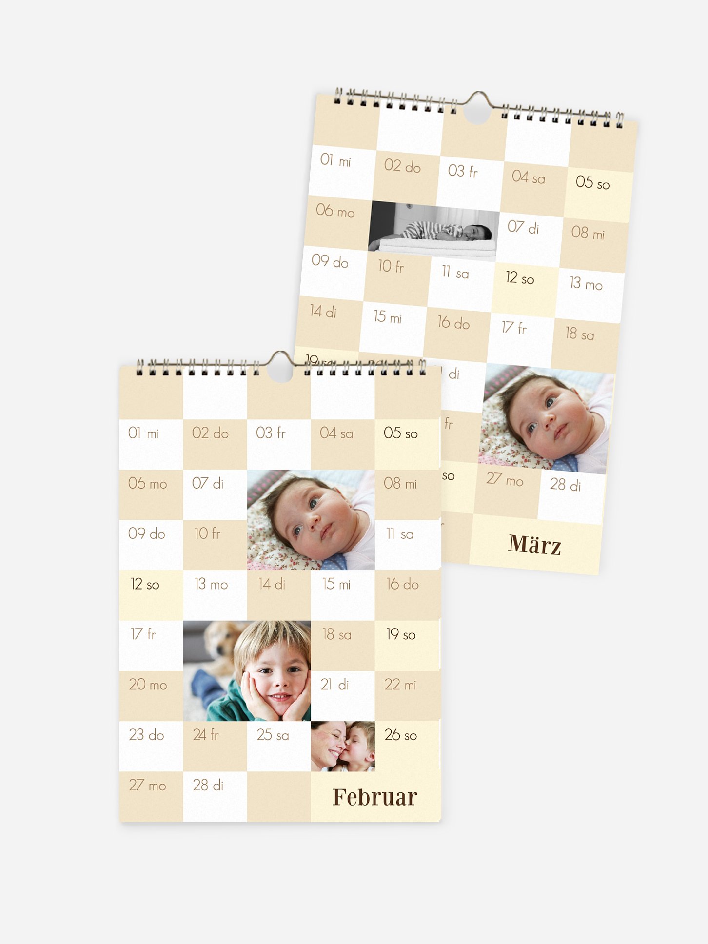 Wandkalender Kästchen