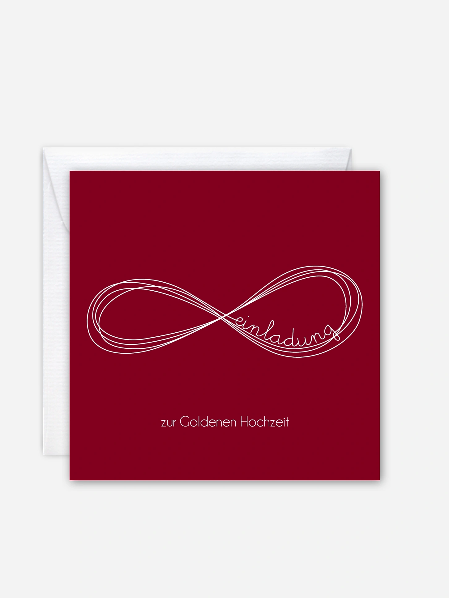 Einladung zur Goldenen Hochzeit Unendlich