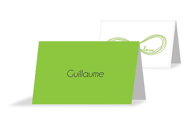 Marque-place mariage Infini