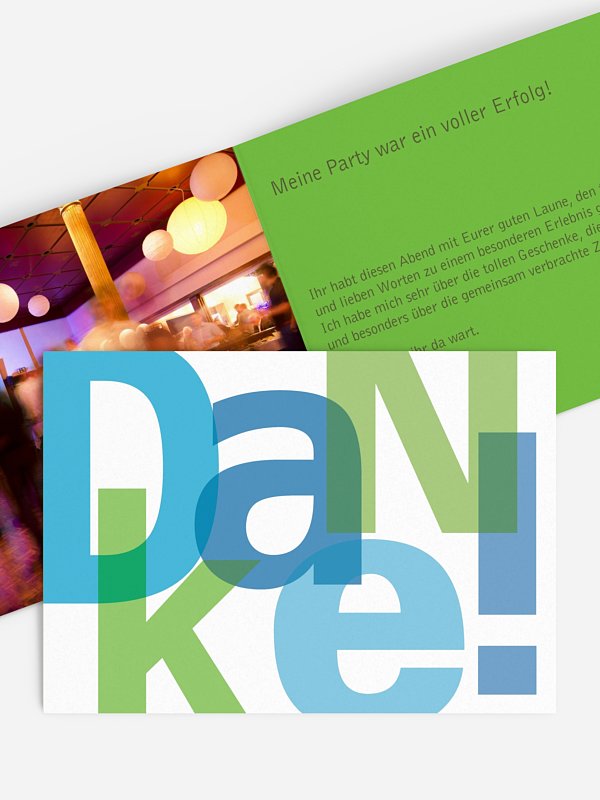 Dankeskarte Geburtstag Klartext