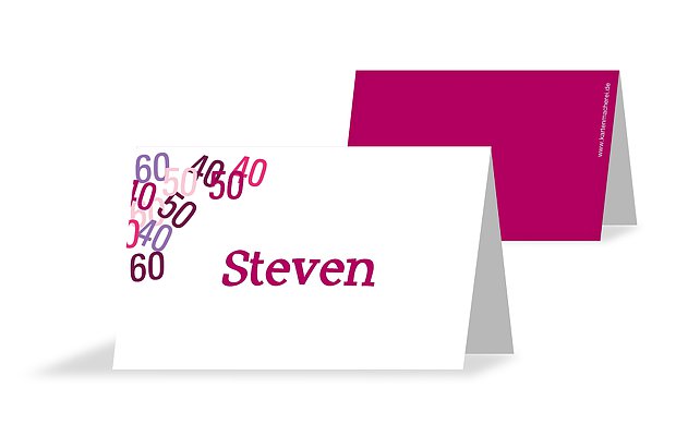 Tischkarten zum Geburtstag – Platzkarten in 1-2 Tagen