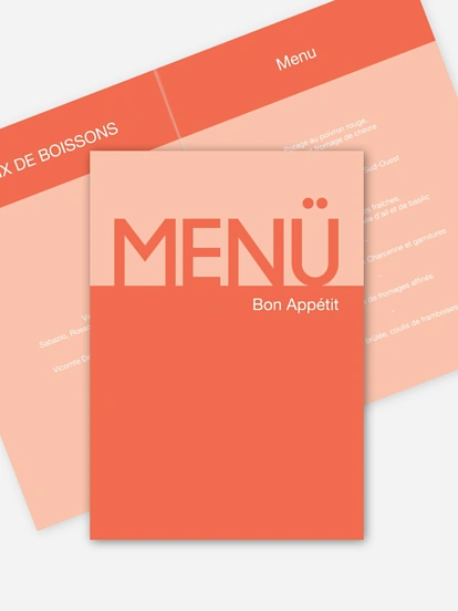 menu anniversaire PopArt