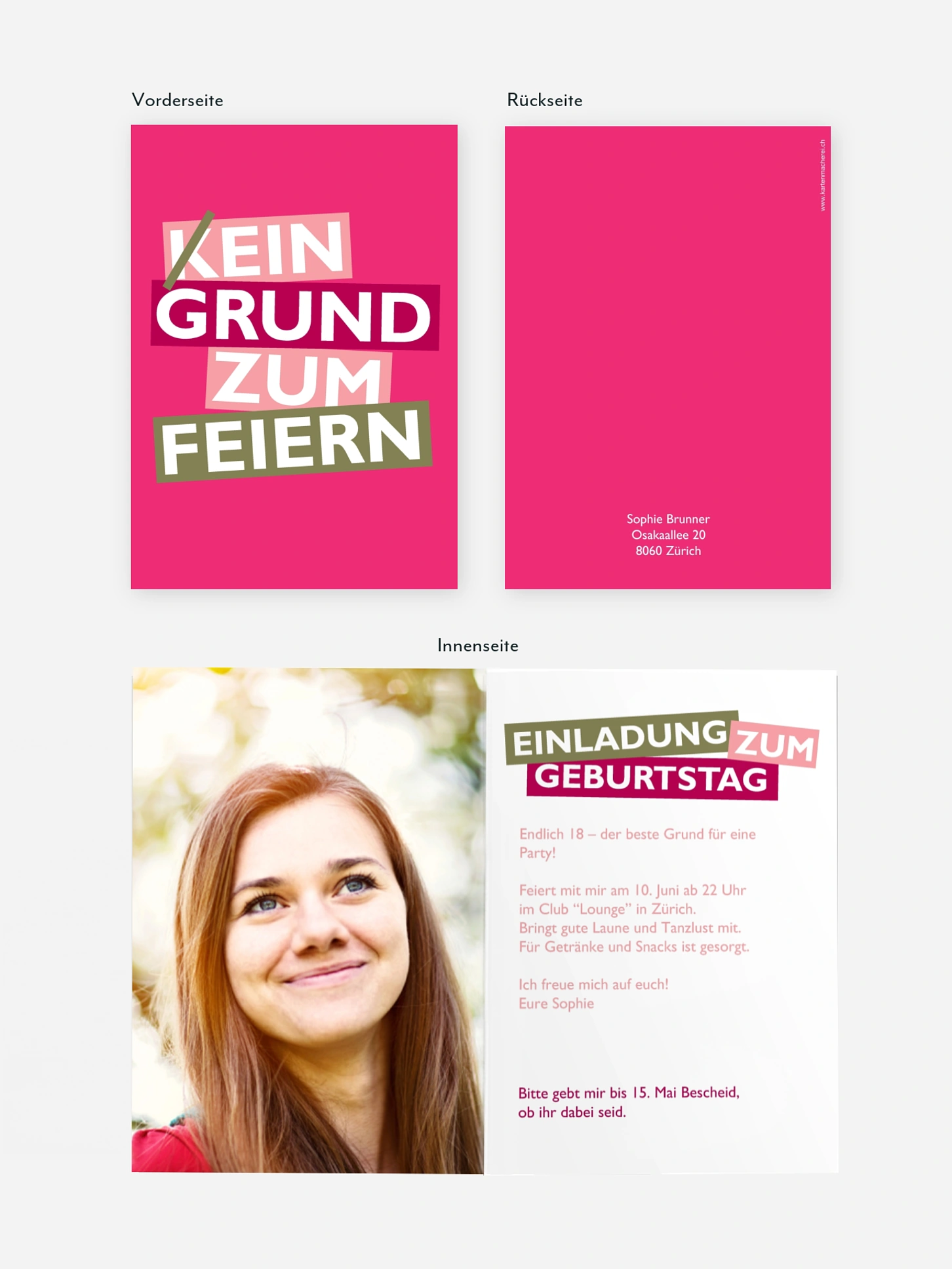 Einladung 18. Geburtstag Grund zum Feiern