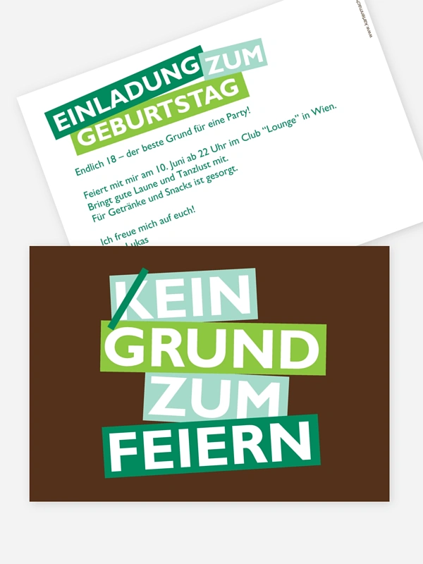 Grund zum Feiern