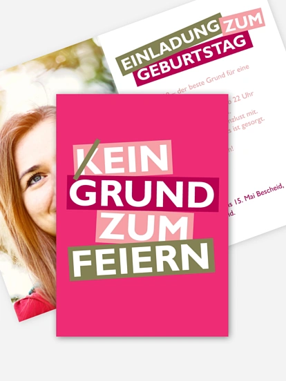 Einladung 18. Geburtstag Grund zum Feiern