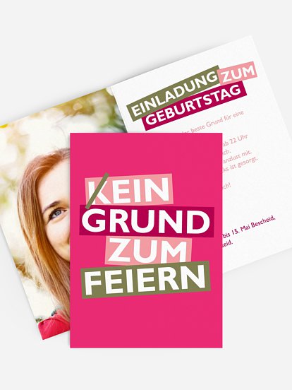 Einladung 18. Geburtstag Grund zum Feiern