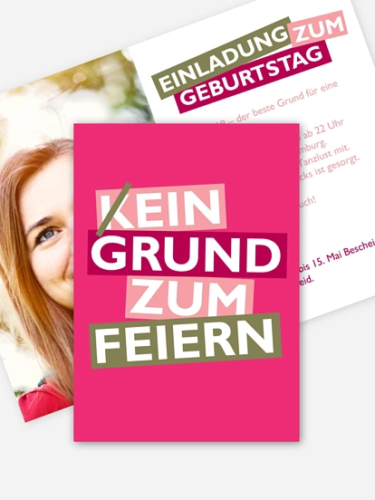 Einladung 18. Geburtstag Grund zum Feiern