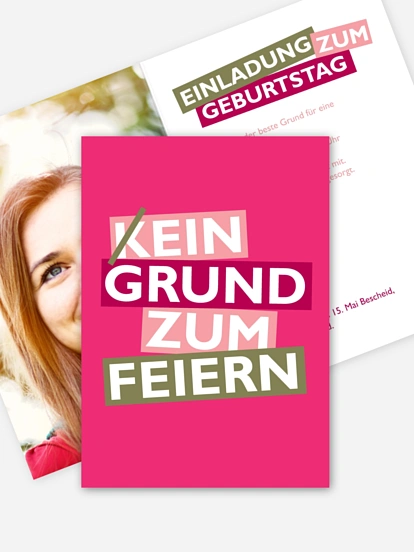 Einladung 18. Geburtstag Grund zum Feiern