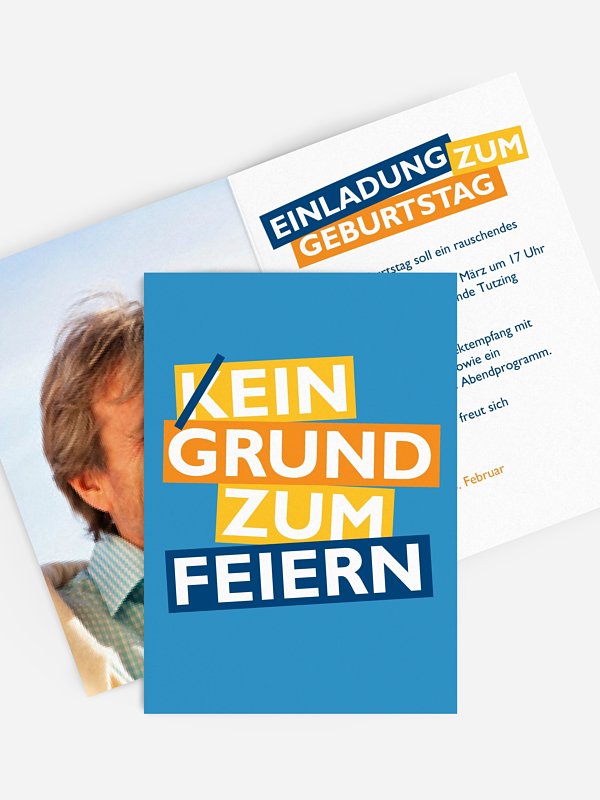 Geburtstagseinladung Grund zum Feiern