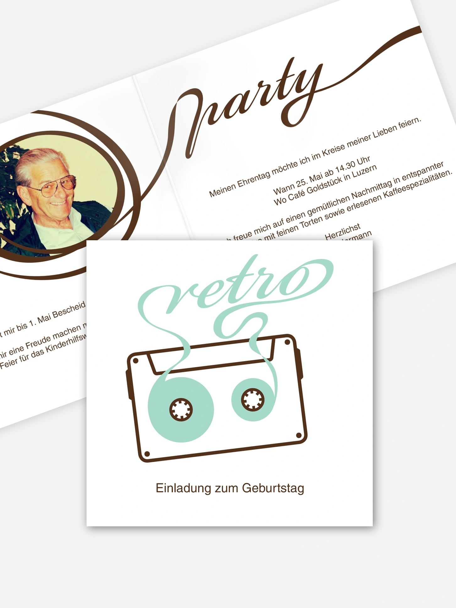 Einladung 80. Geburtstag Mixtape