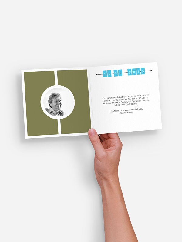 Einladung 50 Geburtstag Anstoss
