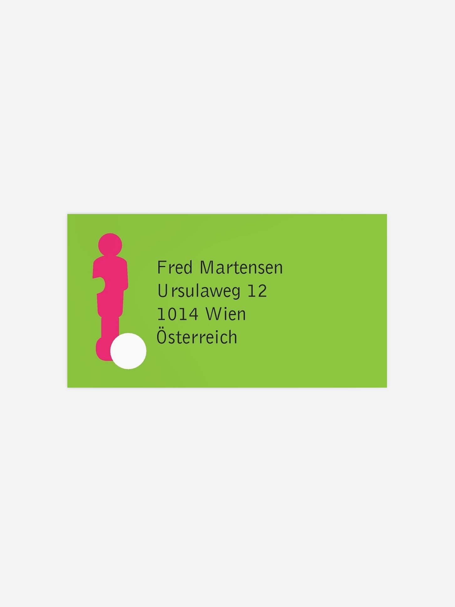 Empfängeraufkleber Geburtstag Anstoß