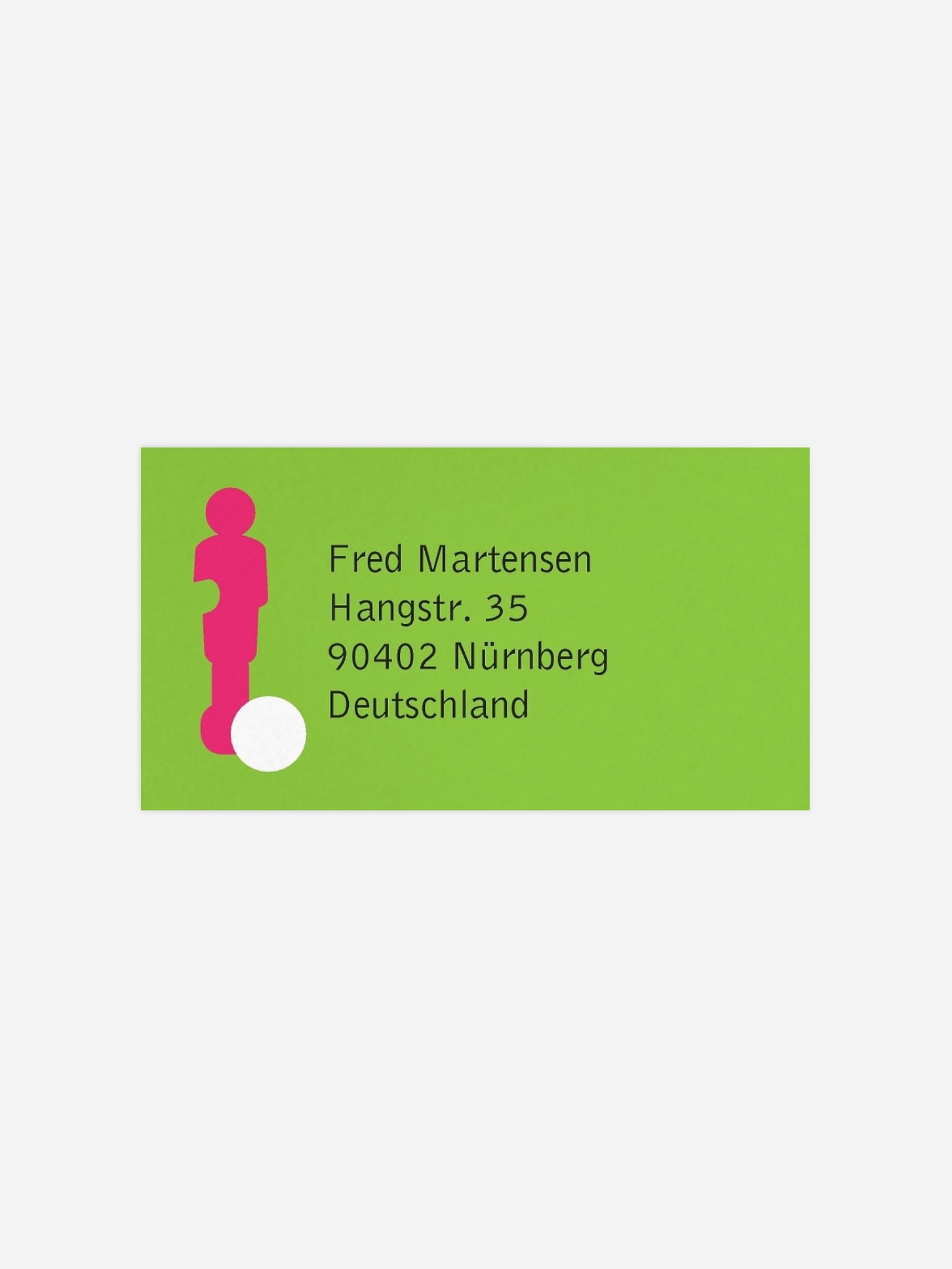 Empfängeraufkleber Geburtstag Anstoß