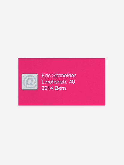 Empfängeraufkleber Geburtstag alt