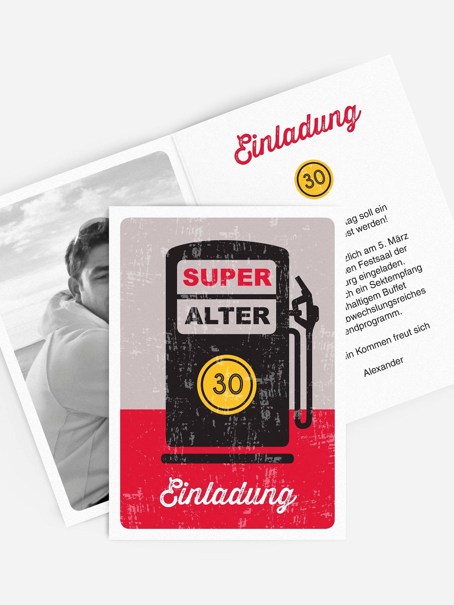 Einladung 30. Geburtstag Super Alter