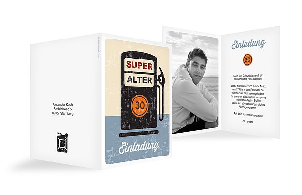Einladung 30. Geburtstag Super Alter
