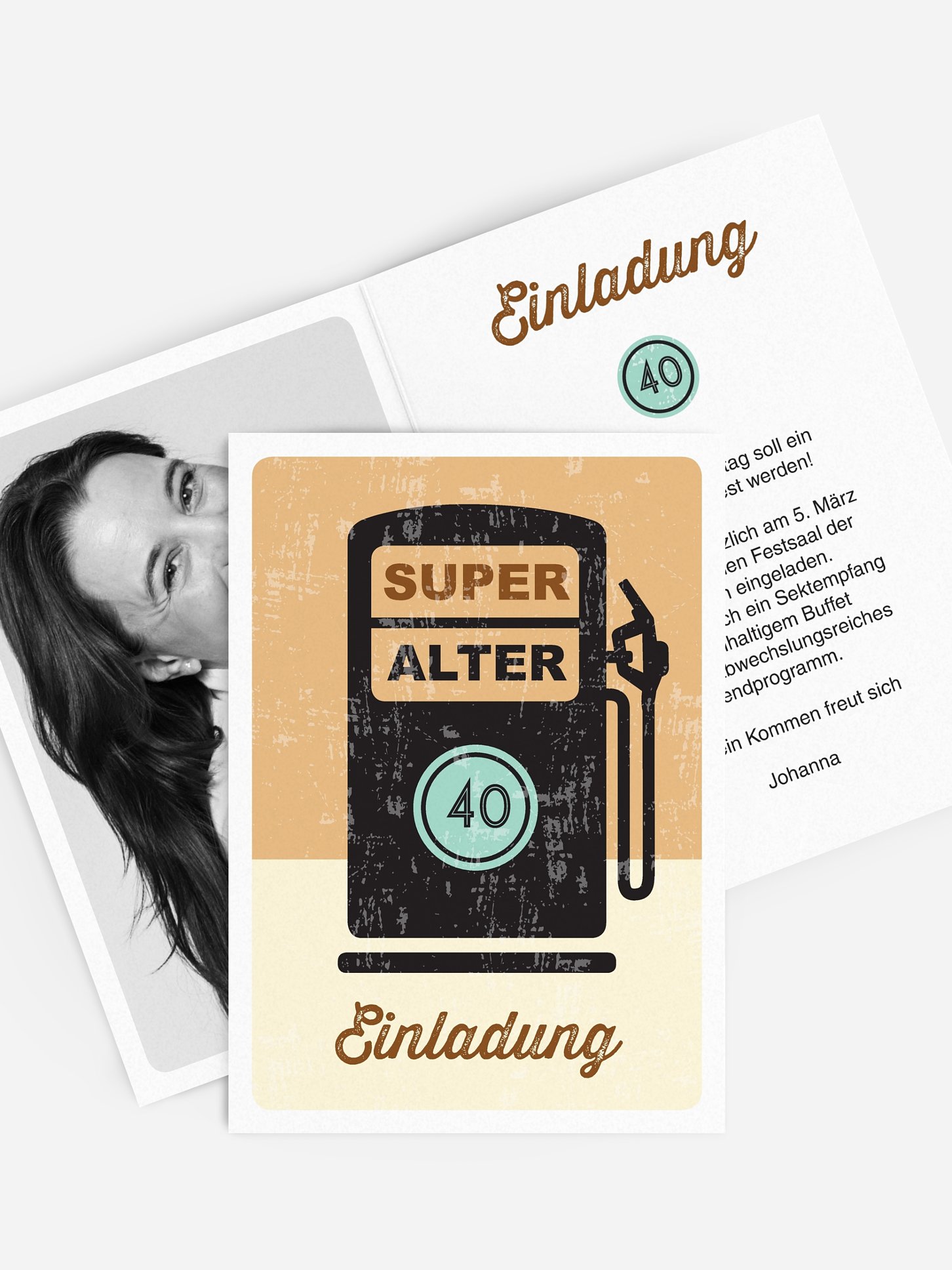 Einladung 40. Geburtstag Super Alter