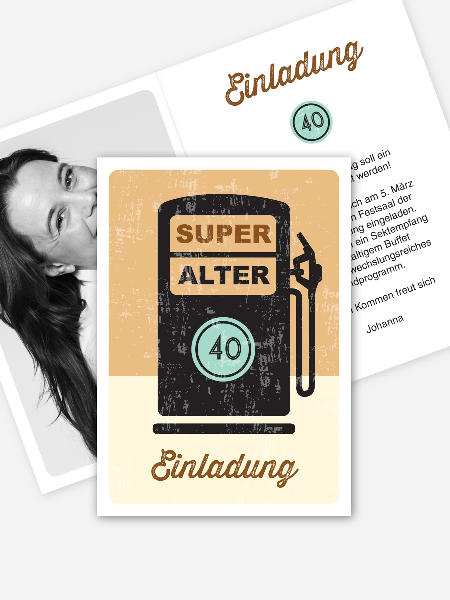 Einladung 40. Geburtstag Super Alter
