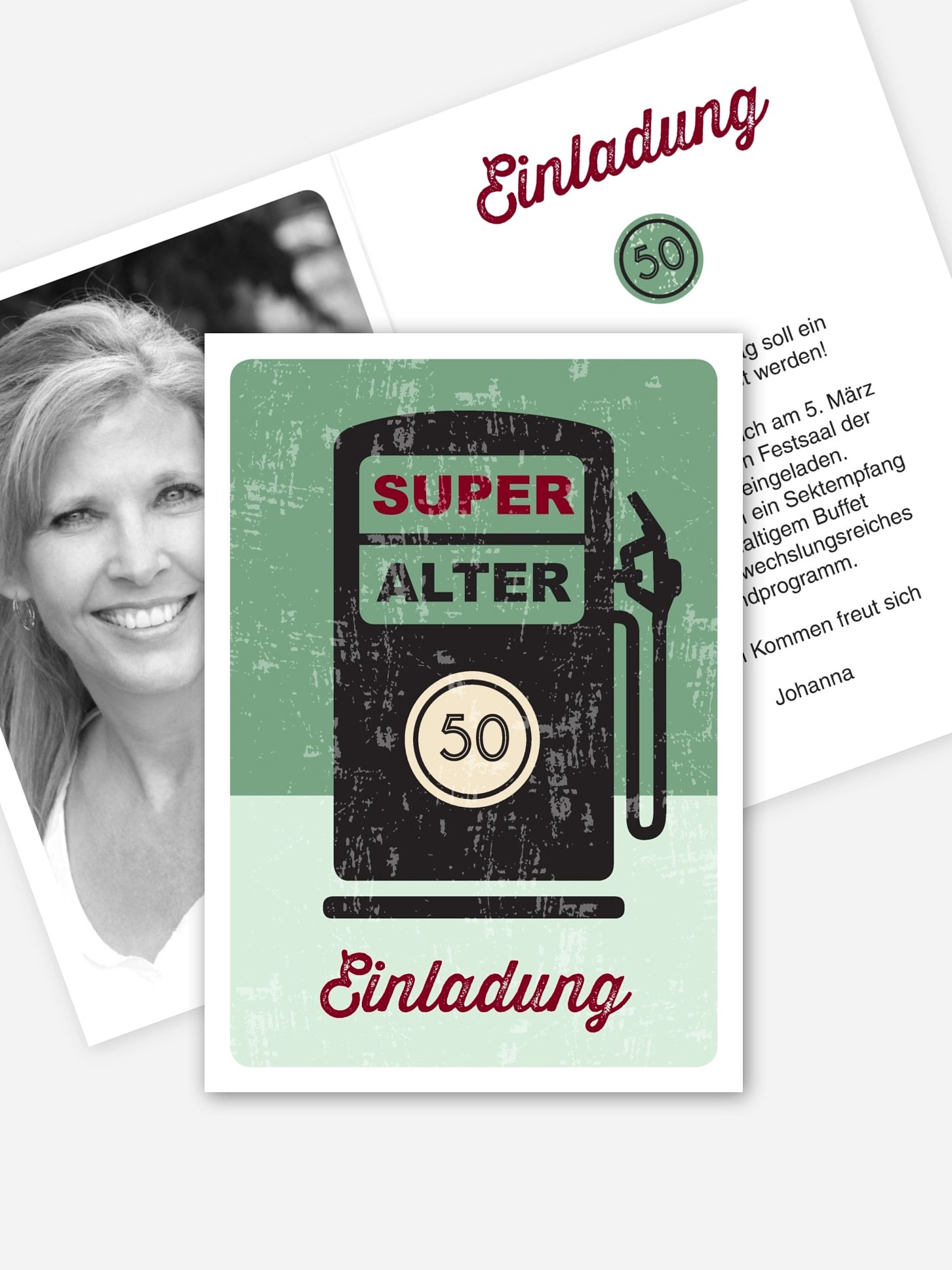 Einladung 50. Geburtstag Super Alter