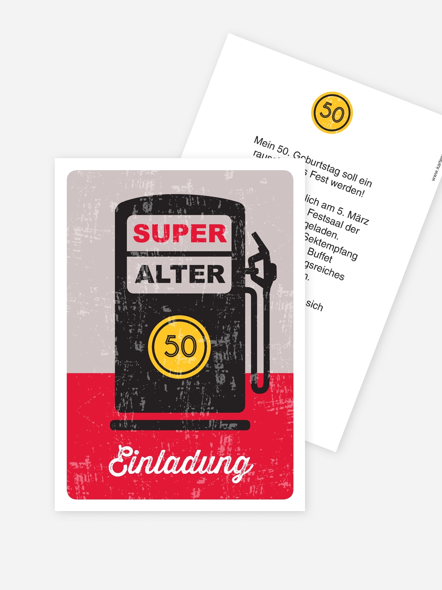 Einladung 50. Geburtstag Super Alter