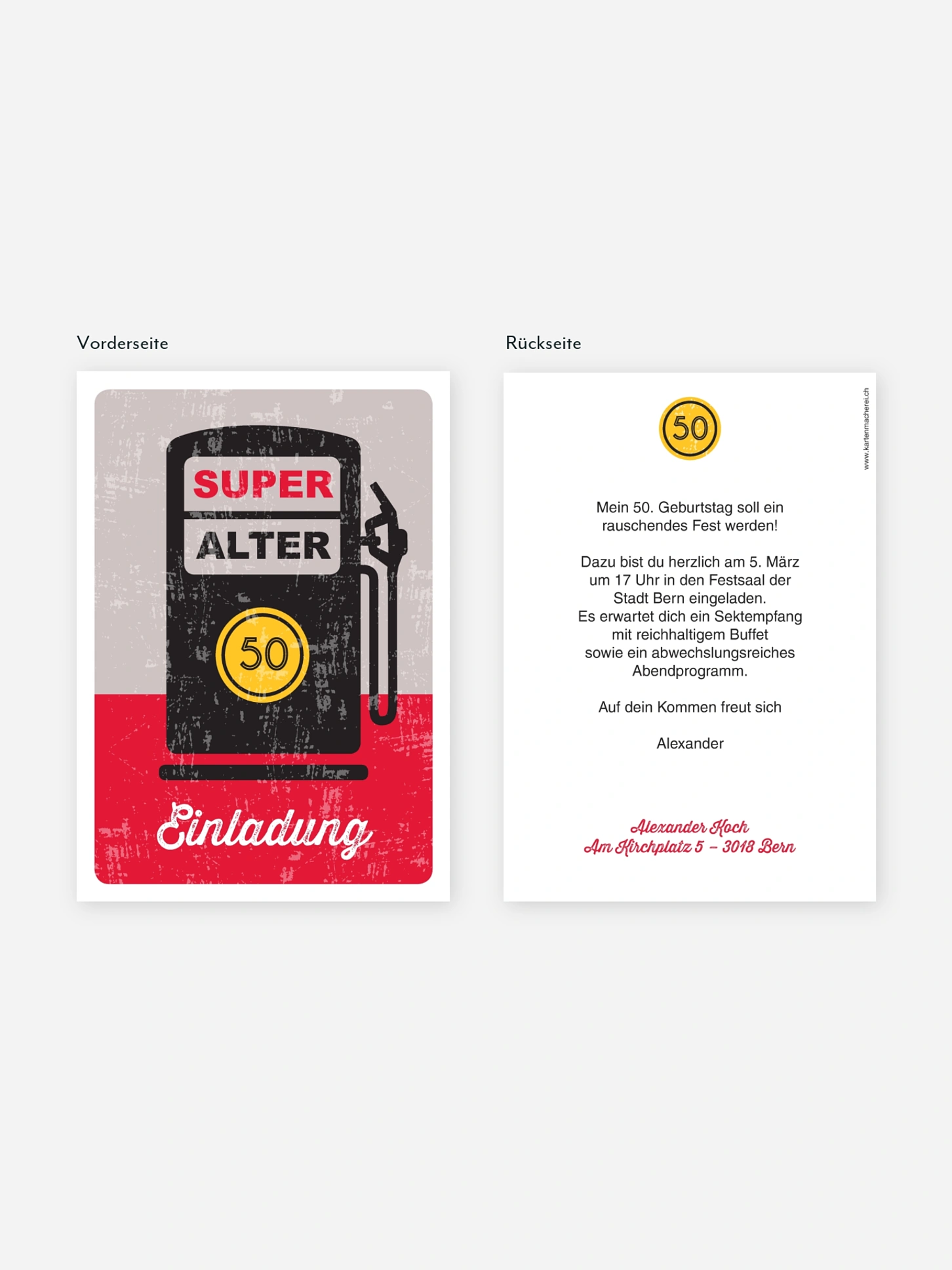 Einladung 50. Geburtstag Super Alter