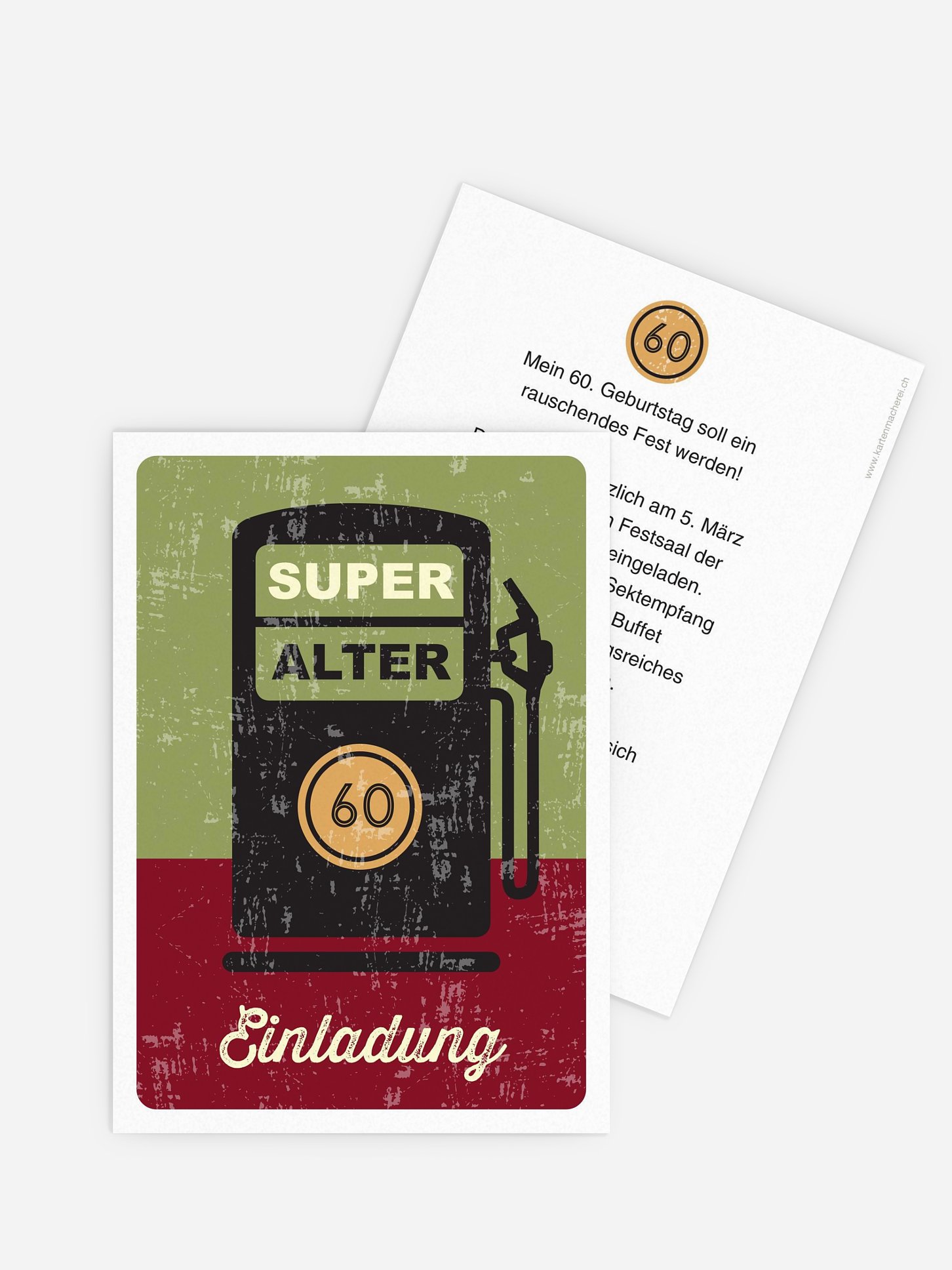 Einladung 60. Geburtstag Super Alter