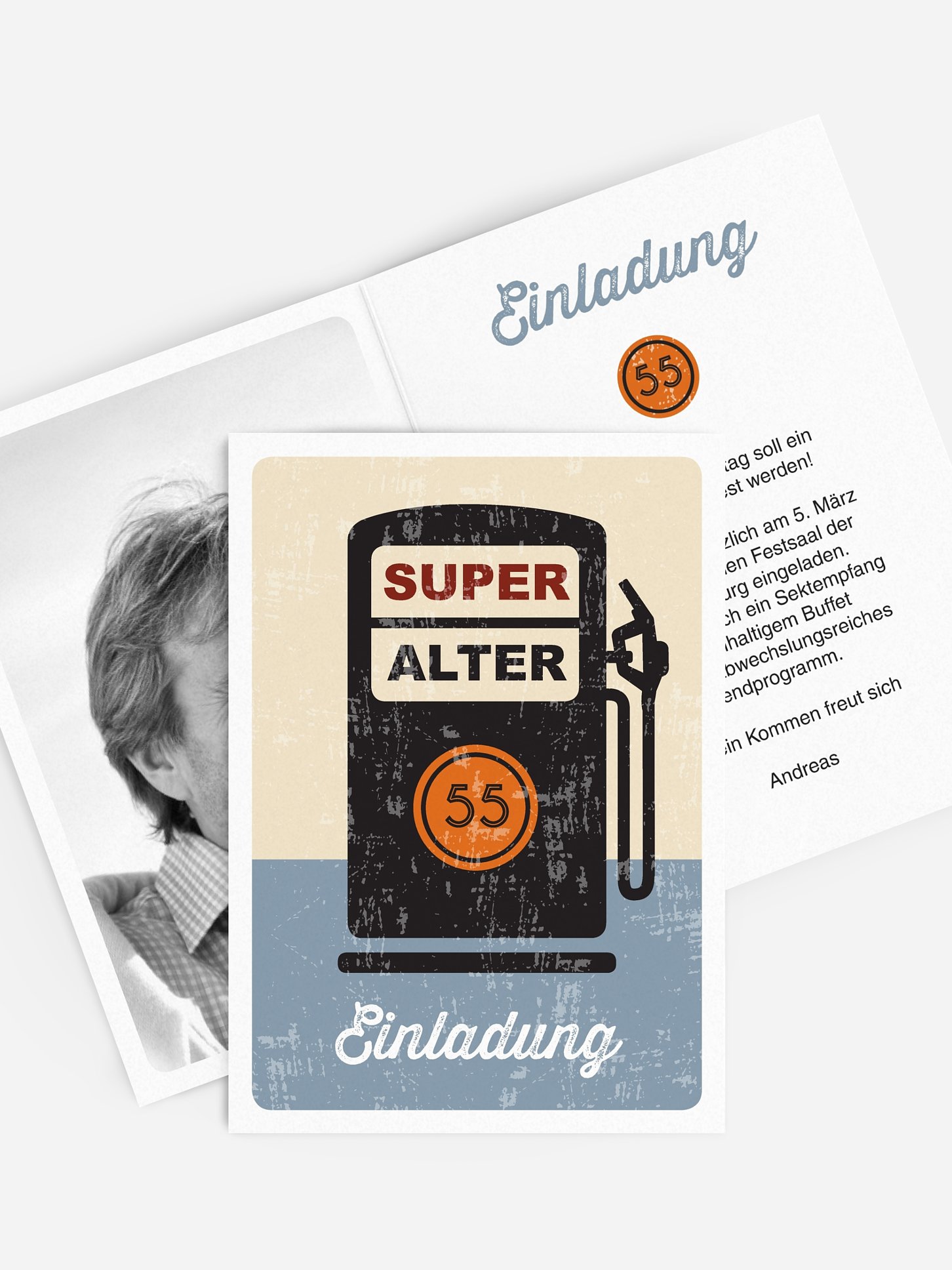 Geburtstagseinladung Super Alter