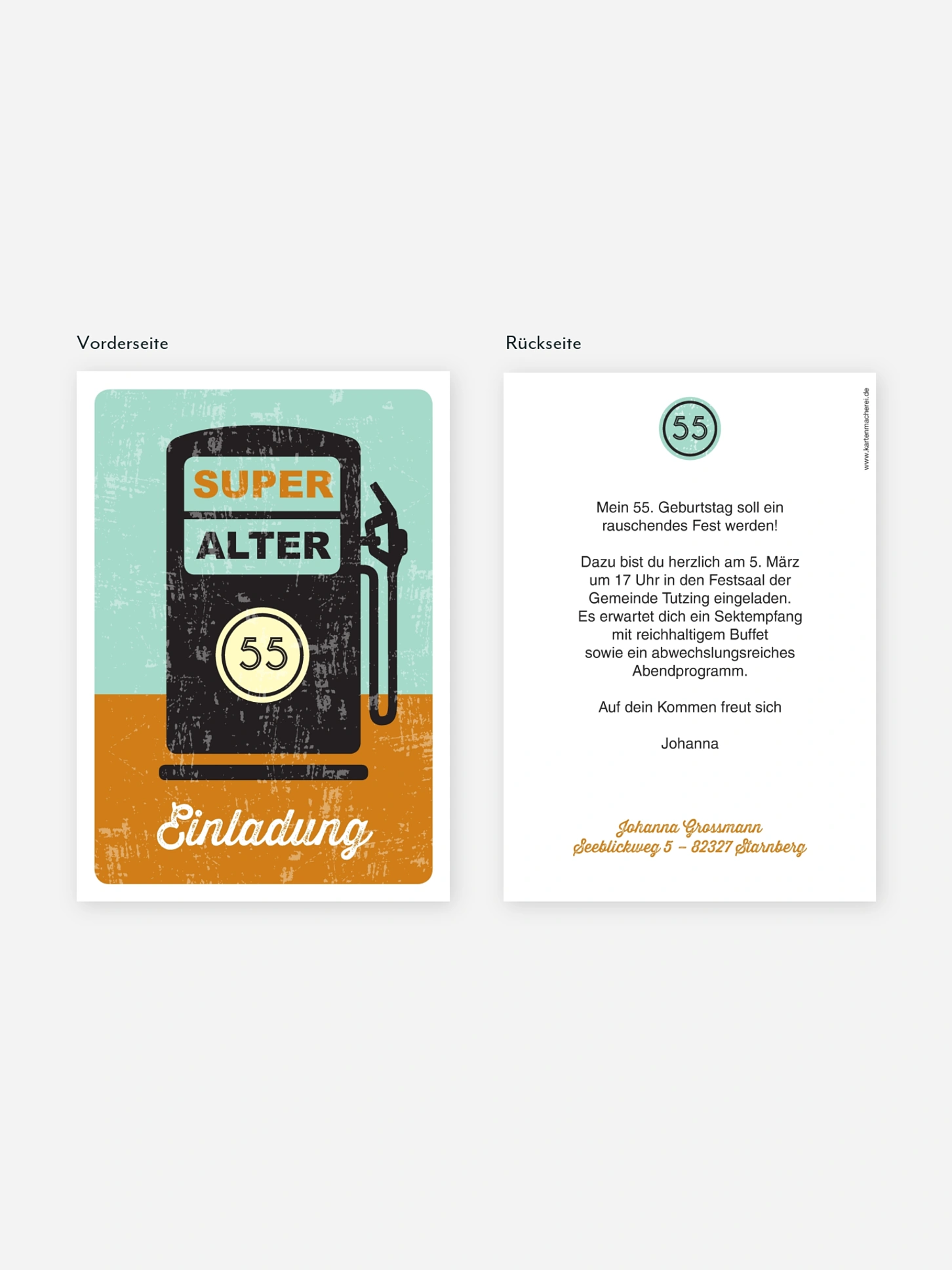Geburtstagseinladung Super Alter