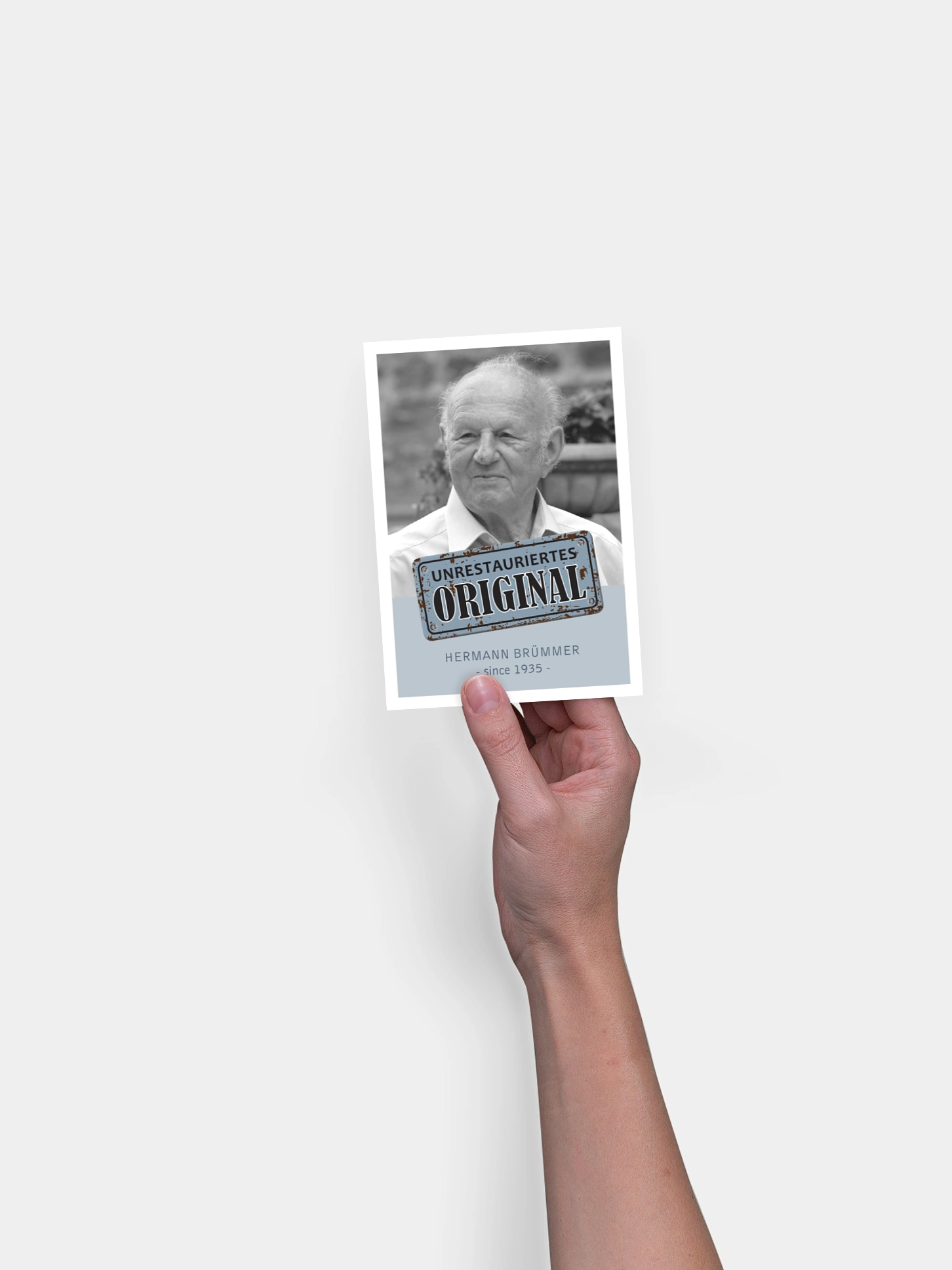 Einladung 80. Geburtstag Unrestauriertes Original