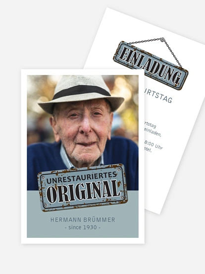 Einladung zum 90. Geburtstag selber gestalten