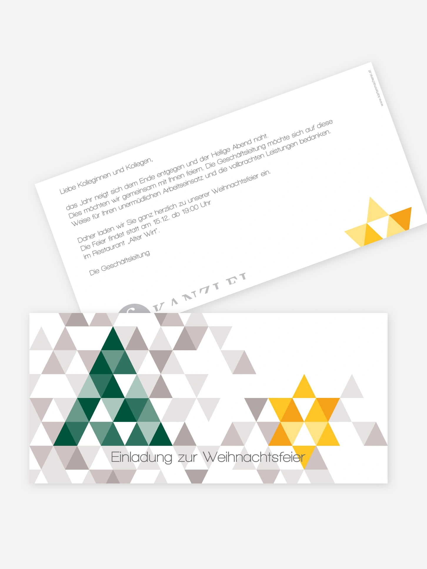 Weihnachtsfeier Modern Christmas