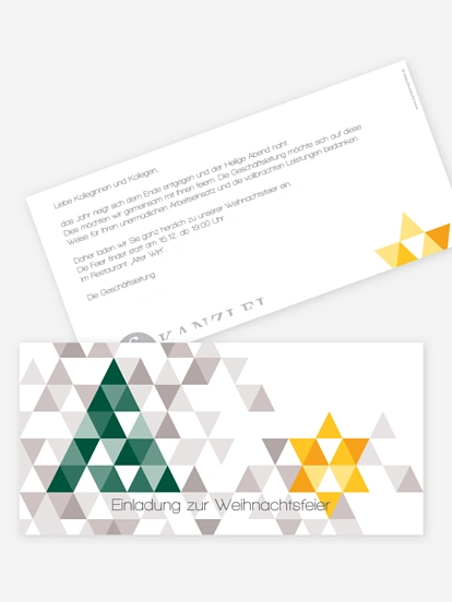 Weihnachtsfeier Modern Christmas