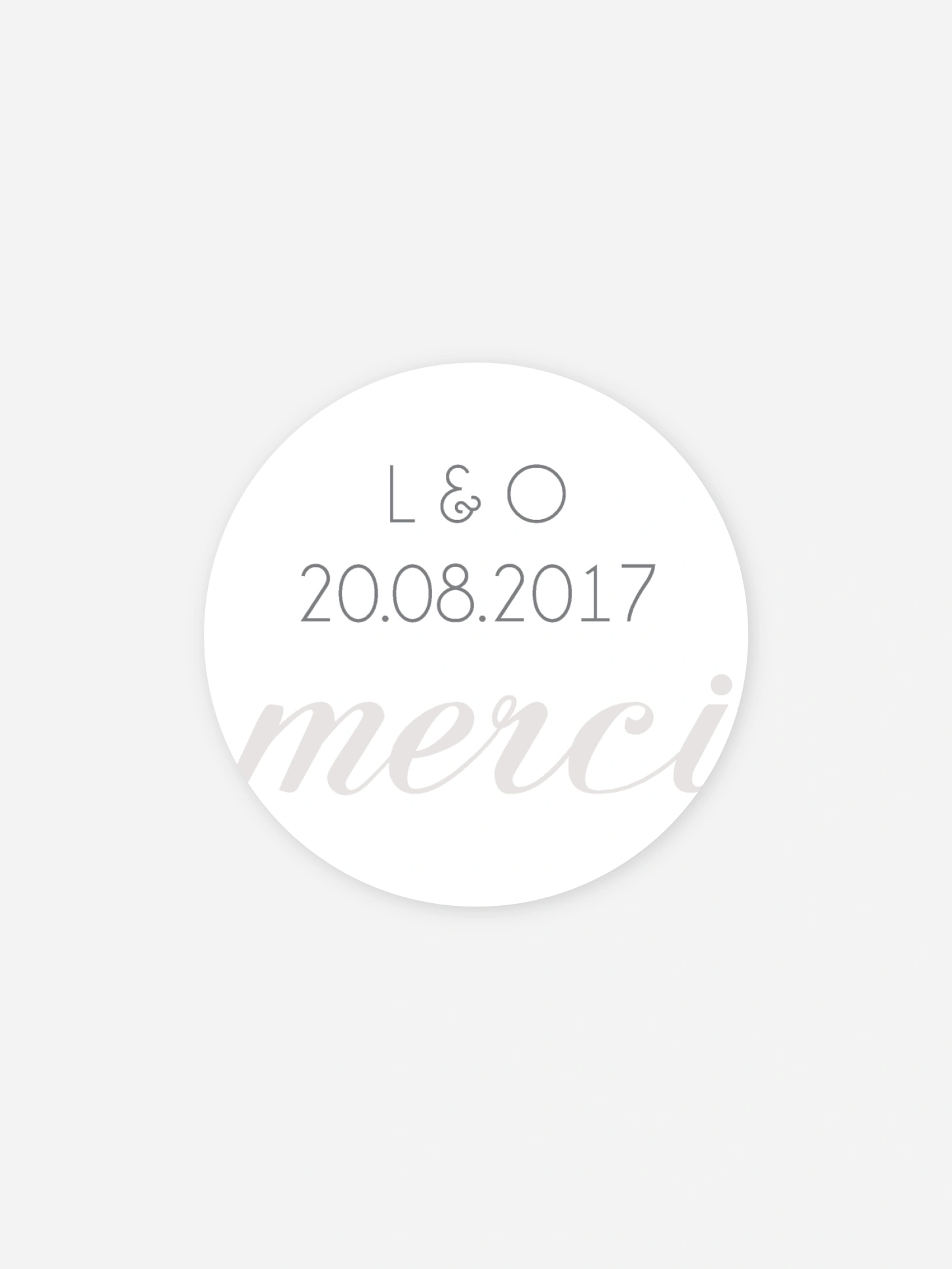 Étiquette cadeau mariage Des mots d'amour