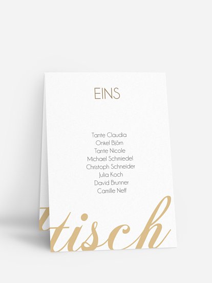 Gruppentischkarte Liebesworte