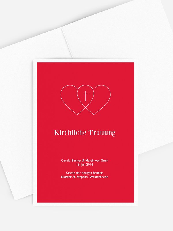 Kirchenheft Hochzeit Herzenssache